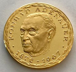 Allemagne - Medaille 1967 - Konrad Adenauer - Or