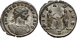 AURELIAN RIC TEMP 1497 SOLD