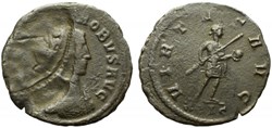 PROBUS VIRTVS AVG ROMA OBVERSE MISSTRIKE - SOLD