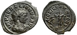 AURELIAN RIC TEMP 1429 misstrike SOLD