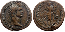 Domitian As Fortuna SOLD 200