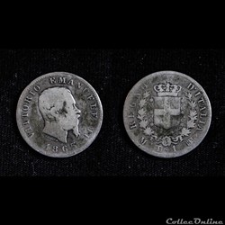 1 Lira 1863 - Vittorio Emanuele II