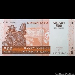 MADAGASCAR - P 88 A - 500 ARIARY - 2004