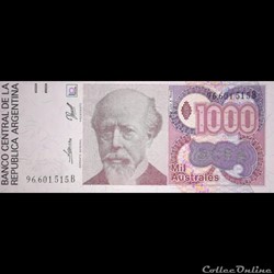 ARGENTINE - P 329 (4) - 1000 AUSTRALES - 1990