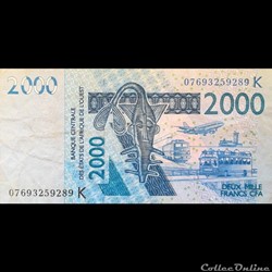 SENEGAL - P 716K A - 2000 FRANCS - 2003