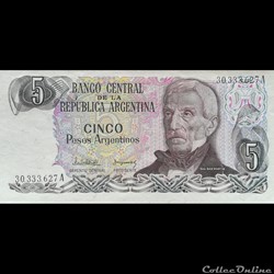 ARGENTINE - P 312 A - 5 PESOS - 1983