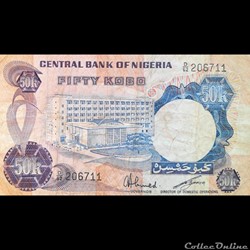 NIGERIA - P 14 F - 50 KOBO - 1973 / 1978