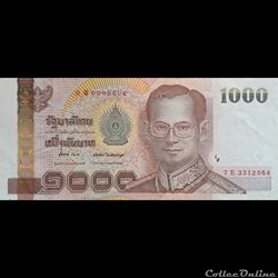 THAÏLANDE - P 115 J - 1000 BATH - 2005/2015