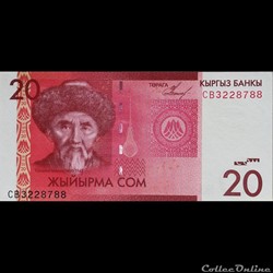 KIRGHIZISTAN - P 24 - 20 SOM - 2009