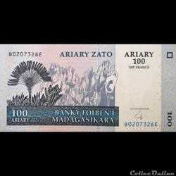 MADAGASCAR - P 86 B - 100 ARIARY - 2004