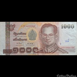 THAÏLANDE - P 115 F - 1000 BATH - 2005/2015