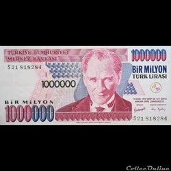 TURQUIE - P 213 - 1000.000 LIRA - 2002
