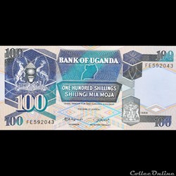 OUGANDA - P 31 B - 100 SHILLINGS - 1988