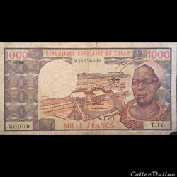 CONGO - P 003 - 1000 FRANCS - 1983