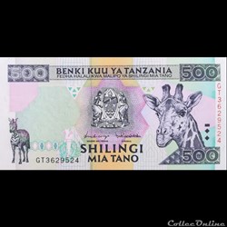 TANZANIE - P 30 - 500 SHILINGI - 1997