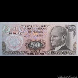 TURQUIE - P 188 A - 50 LIRA - 1976
