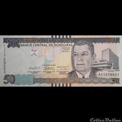 HONDURAS - P 101 B - 50 LEMPIRAS - 2014