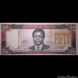 LIBERIA - P 29 E - 50 DOLLARS - 2011