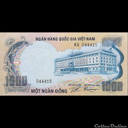 VIÊT NAM DU SUD - P 34 - 1.000 DÔNG - 1972