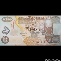 ZAMBIE - P 43 H - 500 KWACHA - 2011