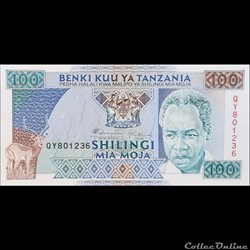TANZANIE - P 24 - 100 SHILINGI - 1993