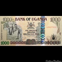 OUGANDA - P 43 B - 1000 SHILLINGS - 2009