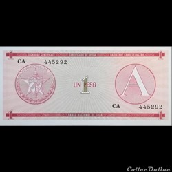 CUBA - P FX 01 - 1 PESO - 1985