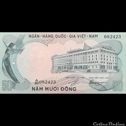 VIÊT NAM DU SUD - P 30 - 50 DÔNG - 1972