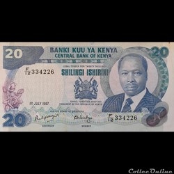 KENYA - P 21 F - 20 SHILLINGS - 1987