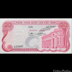 VIÊT NAM DU SUD - P 24 - 20 DÔNG - 1969