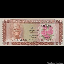 SIERRA LEONE - P 04 E - 50 CENTS - 1984