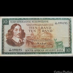 AFRIQUE DU SUD - P 113 C - 10 RAND - 1976