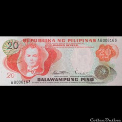 PHILIPPINES - P 150 A - 20 PISO - 1970
