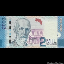 COSTA RICA - P 275 A - 2000 COLONES - 2009