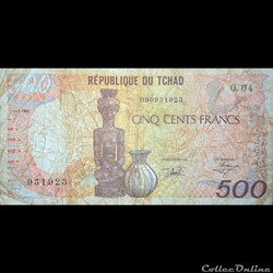TCHAD - P 09 E - 500 FRANCS - 1992