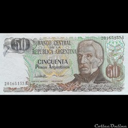 ARGENTINE - P 314 A (2) - 50 PESOS - 1985