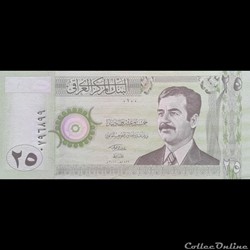 IRAK - P 86 A - 25 DINARS - 2001