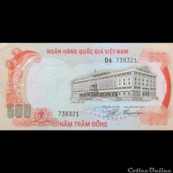 VIÊT NAM DU SUD - P 33 - 500 DÔNG - 1972