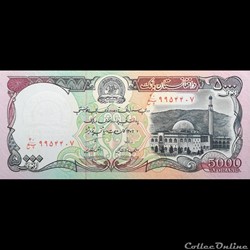AFGHANISTAN - P 62 - 5.000 AFGHANIS - 1993
