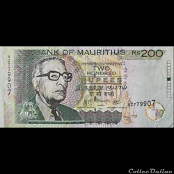 MAURICE (ILE) - P 57 C - 200 RUPEES - 2007