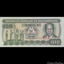 MOZAMBIQUE - P 130 C - 100 METICAIS - 1989
