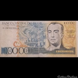 BRESIL - P 205 - 100.000 CRUZEIROS - 1985