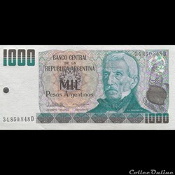ARGENTINE - P 317 B - 1000 PESOS - 1985