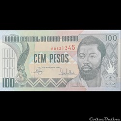 GUINEE-BISSAU - P 11 - 100 PESOS - 1990