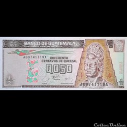 GUATEMALA - P 096 A - 0,50 CENTAVOS DE QUETZAL - 1996