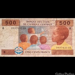 GABON - P 406A - 500 FRANCS - 2002