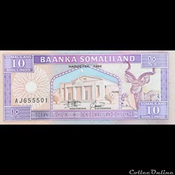 SOMALILAND - P 02 A - 10 SHILLINGS - 1994