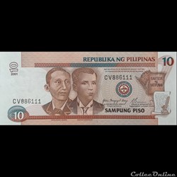 PHILIPPINES - P 187 I - 10 PISO - 2001