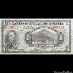 BOLIVIE - P 118 A (4) - 1 BOLIVIANO - 1928