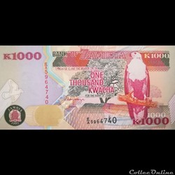 ZAMBIE - P 40 A - 1000 KWACHA - 1992